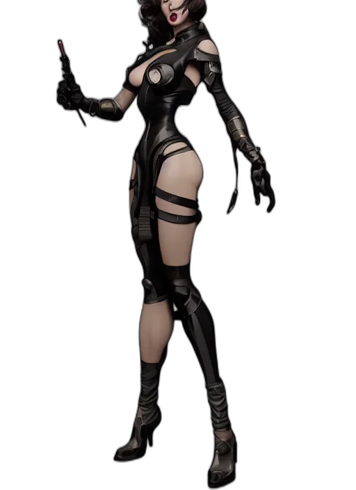 robot, dress, concept art, cyberpunk transparent PNG cut-out