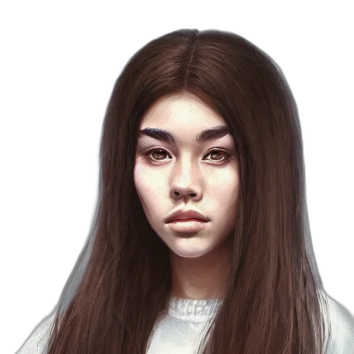 face, hair, staff, crown transparent PNG cut-out