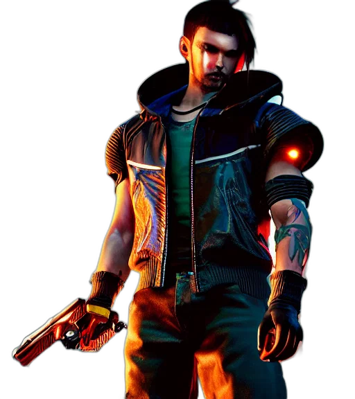 jacket, weapon, staff, concept art transparent PNG cut-out