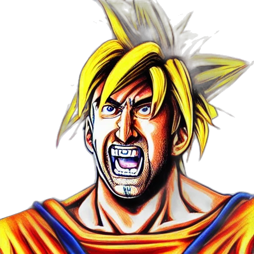 face, comic book art, cartoon, concept art transparent PNG cut-out