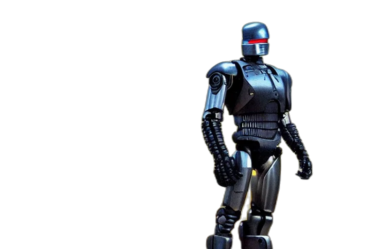 robot, 3d render, concept art, cyberpunk transparent PNG cut-out