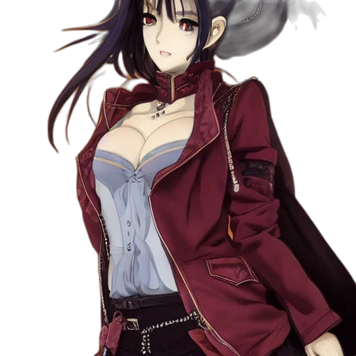 jacket, staff, dress, concept art transparent PNG cut-out