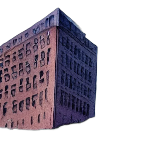 building, furniture, robot, 3d render transparent PNG cut-out
