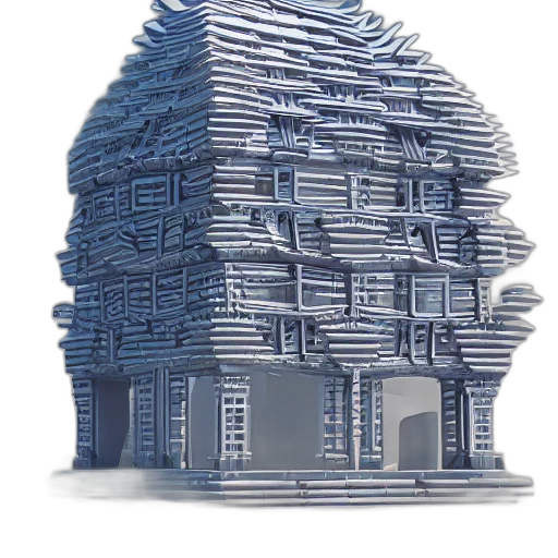 building, 3d render, concept art, photorealistic transparent PNG cut-out