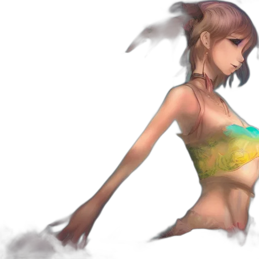 dress, concept art, fantasy art, photorealistic transparent PNG cut-out
