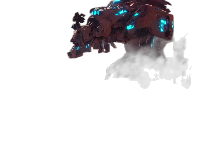 dragon, creature, mask, robot transparent PNG cut-out