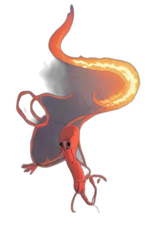 dragon, creature, hair, animal transparent PNG cut-out