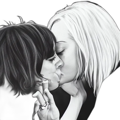 pencil sketch, photorealistic, comic book art, cartoon transparent PNG cut-out