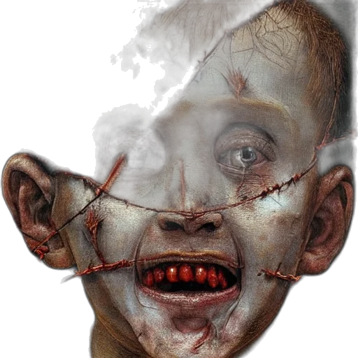 mask, face, creature, staff transparent PNG cut-out