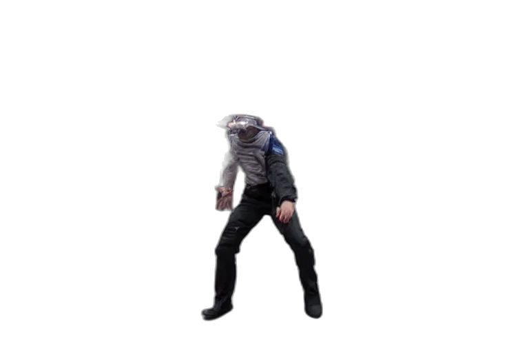 jacket, mask, creature, robot transparent PNG cut-out