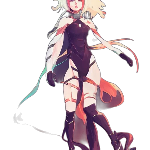 dress, staff, robot, weapon transparent PNG cut-out