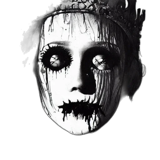 mask, face, crown, creature transparent PNG cut-out