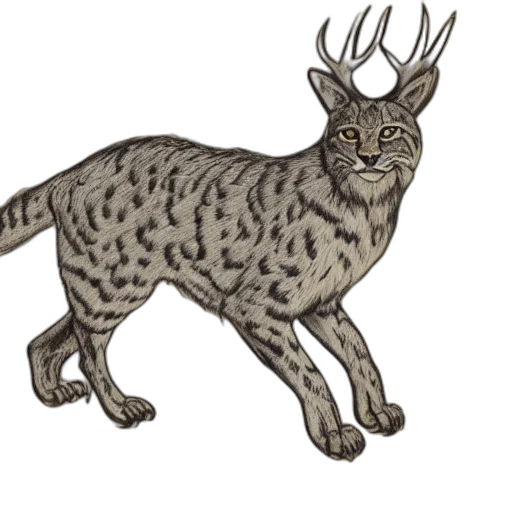 animal, creature, staff, crown transparent PNG cut-out