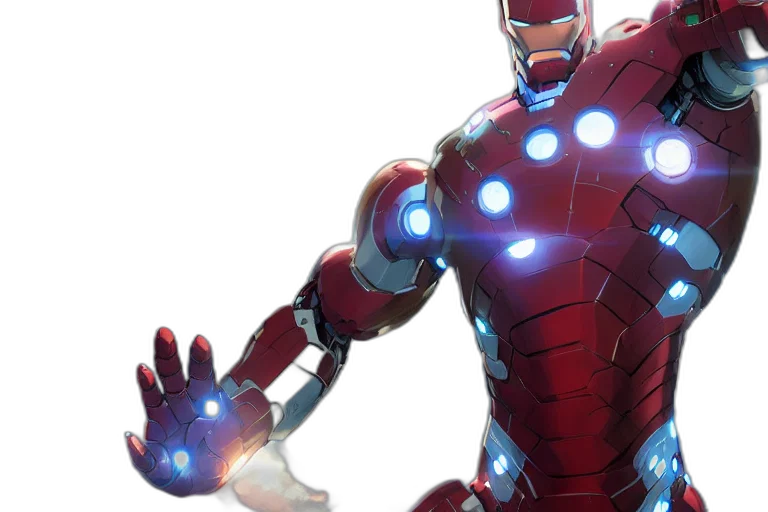 robot, comic book art, concept art, 3d render transparent PNG cut-out
