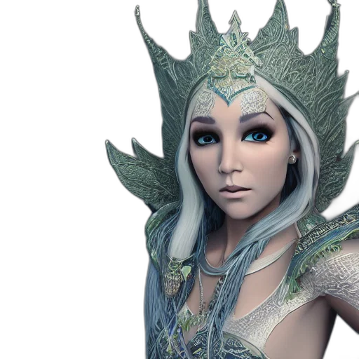 fantasy art, 3d render, concept art, photorealistic transparent PNG cut-out