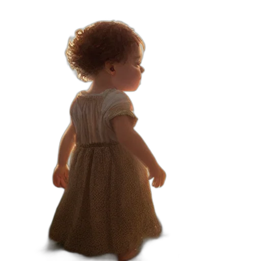 dress, face, hair, creature transparent PNG cut-out
