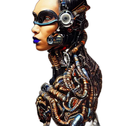 robot, mask, jewelry, dress transparent PNG cut-out