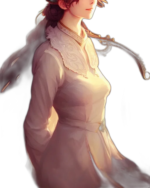 staff, dress, face, jacket transparent PNG cut-out