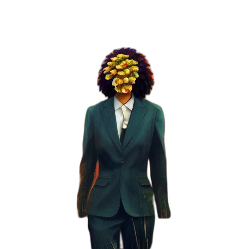 mask, jacket, face, staff transparent PNG cut-out