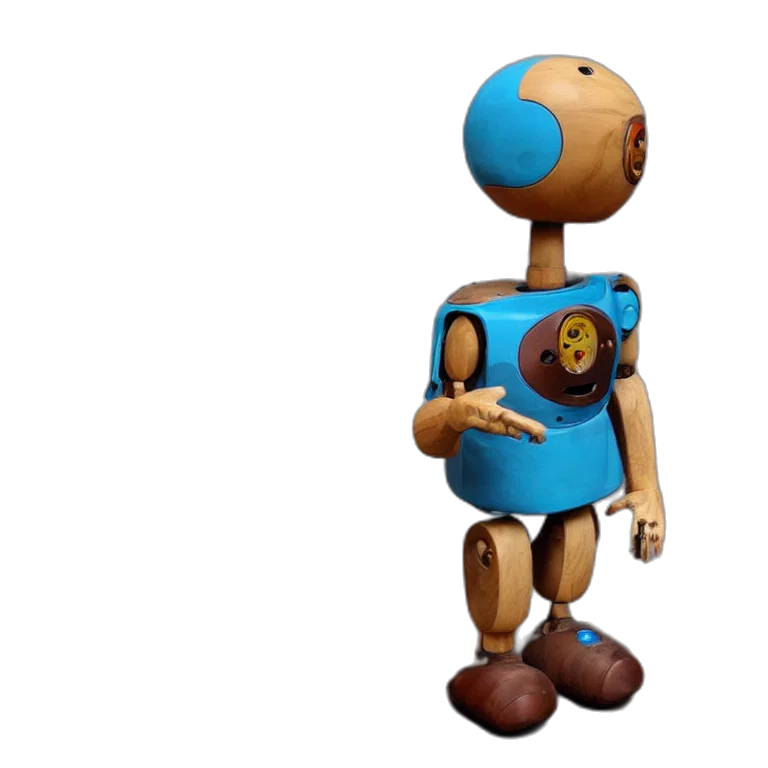 robot, staff, 3d render, concept art transparent PNG cut-out