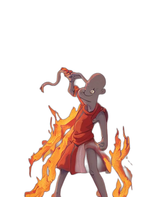 staff, dragon, creature, mask transparent PNG cut-out