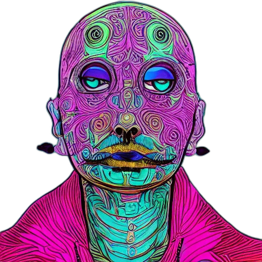 mask, face, robot, creature transparent PNG cut-out