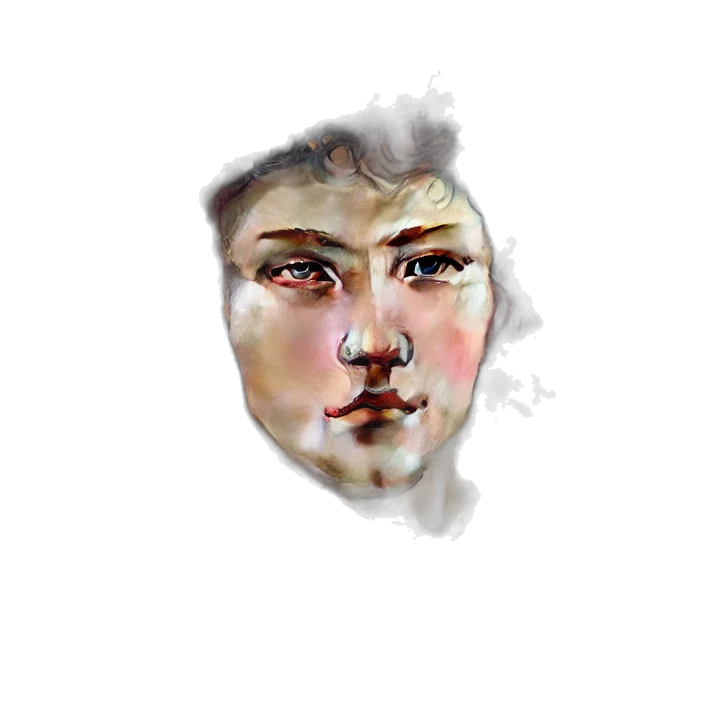face, mask, crown, robot transparent PNG cut-out