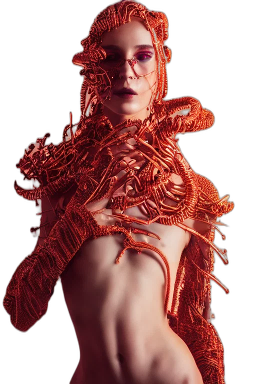 dress, creature, hair, jewelry transparent PNG cut-out