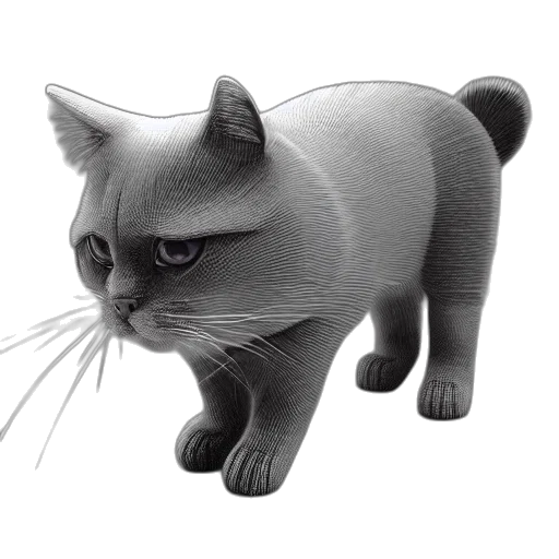 animal, creature, staff, 3d render transparent PNG cut-out