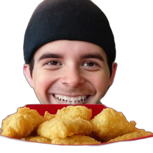 food, face, creature, hat transparent PNG cut-out