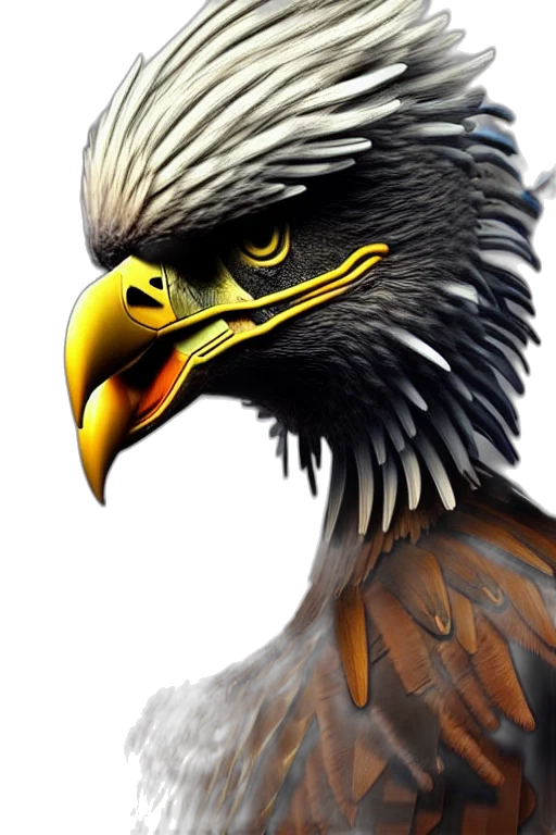 animal, face, photorealistic, 3d render transparent PNG cut-out