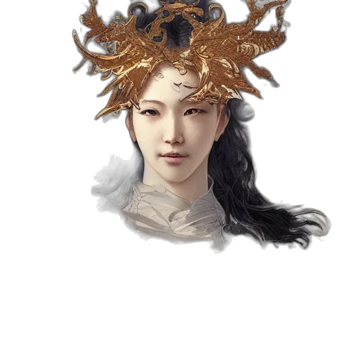 crown, mask, face, dragon transparent PNG cut-out