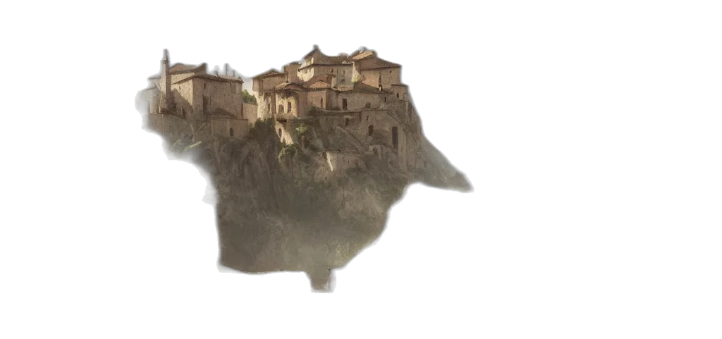 building, concept art, fantasy art, photorealistic transparent PNG cut-out