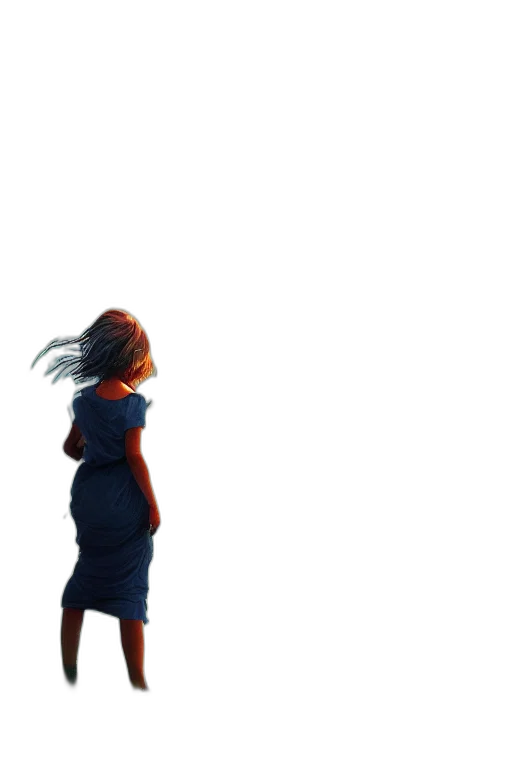 dress, robot, hair, face transparent PNG cut-out