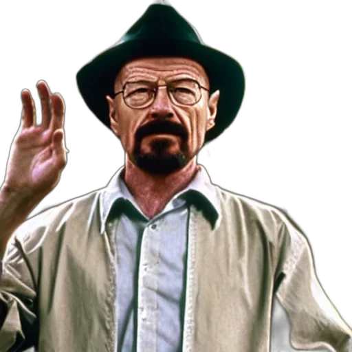 hat, jacket, staff, photorealistic transparent PNG cut-out