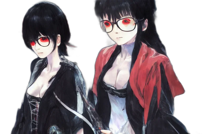 anime, concept art, cyberpunk, fantasy art transparent PNG cut-out