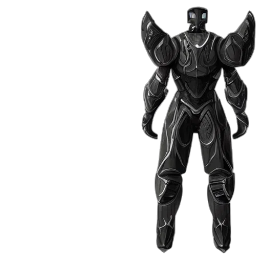 robot, concept art, 3d render, comic book art transparent PNG cut-out