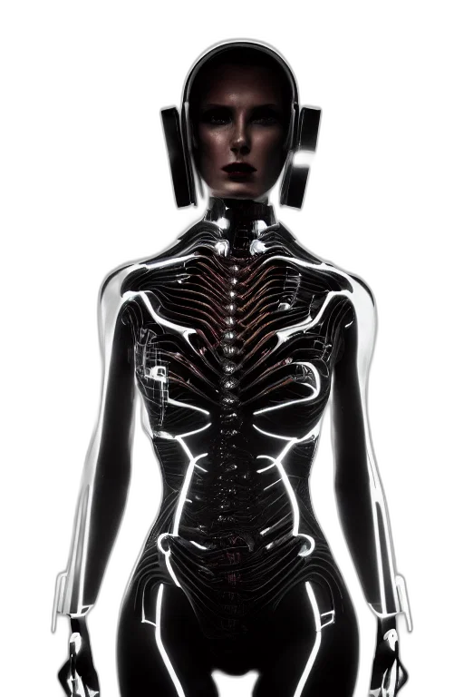 robot, dress, jewelry, cyberpunk transparent PNG cut-out