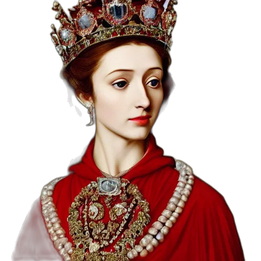 crown, face, jewelry, photorealistic transparent PNG cut-out