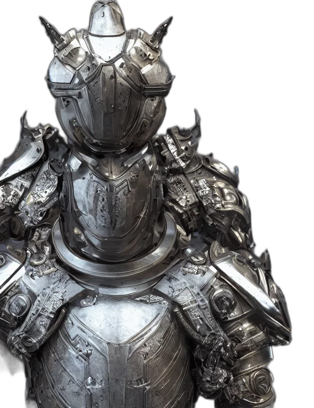 sword, robot, 3d render, concept art transparent PNG cut-out