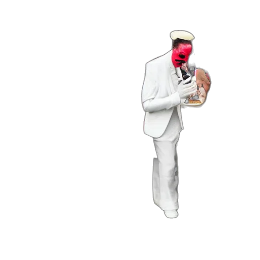 mask, hat, staff, jacket transparent PNG cut-out