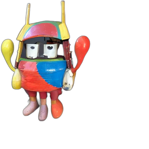 robot, mask, staff, 3d render transparent PNG cut-out