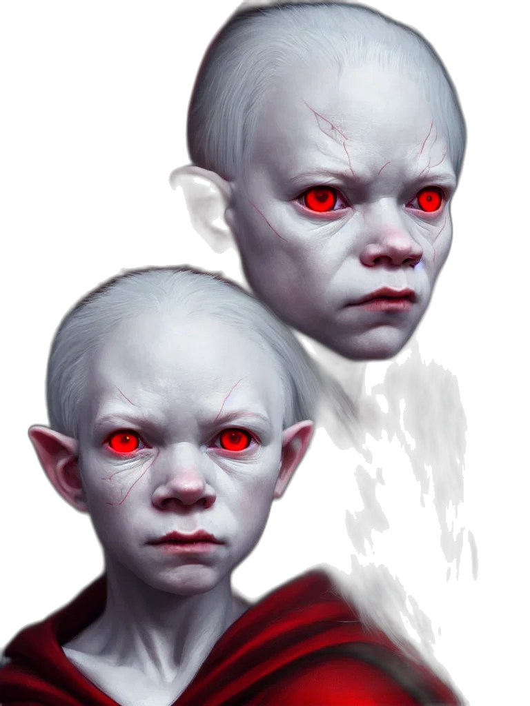 face, creature, concept art, fantasy art transparent PNG cut-out