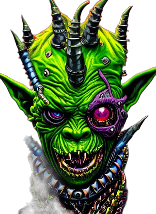 mask, face, creature, staff transparent PNG cut-out