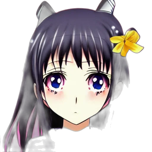 staff, face, creature, flower transparent PNG cut-out