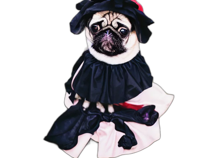 dress, animal, creature, photorealistic transparent PNG cut-out