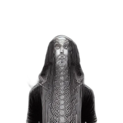hair, mask, creature, face transparent PNG cut-out