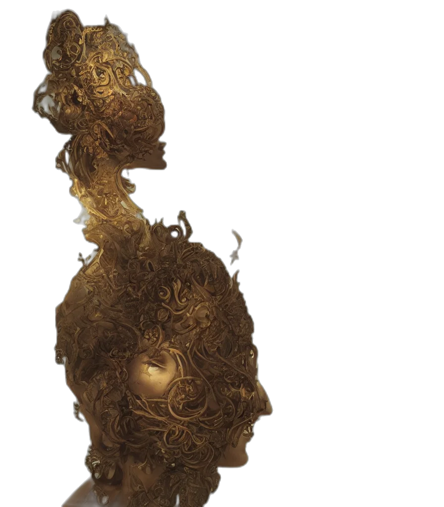 mask, crown, hair, face transparent PNG cut-out