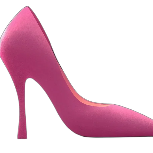 shoes, 3d render, neon, pastel transparent PNG cut-out