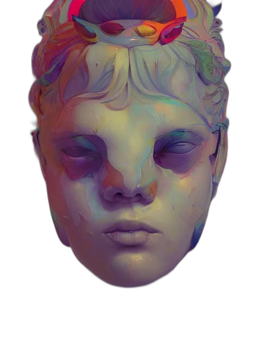 mask, face, crown, creature transparent PNG cut-out